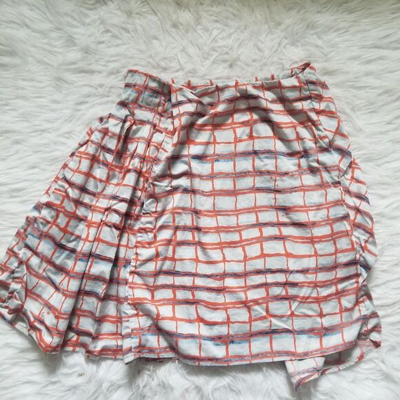 Anthro Maeve Assymetrical Pleated Midi Skirt 2 - Picture 6 of 9